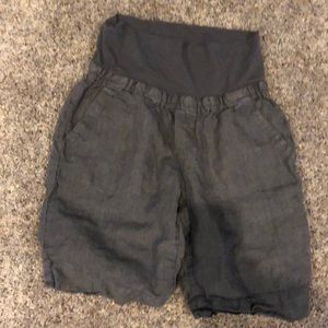 DKNY charcoal gray super comfy pull up shorts XS